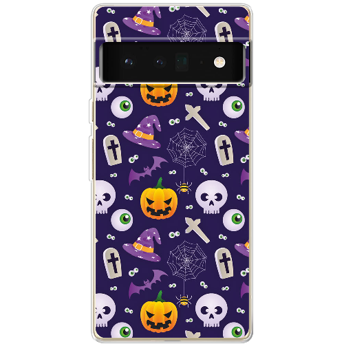 Чехол BoxFace Google Pixel 6 Pro Halloween Purple Mood