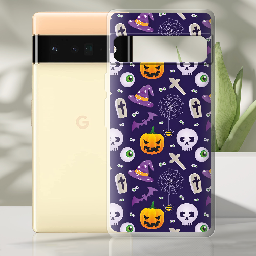 Чехол BoxFace Google Pixel 6 Pro Halloween Purple Mood