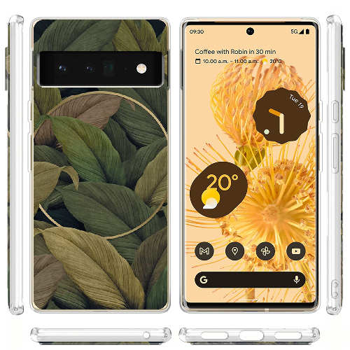 Чехол BoxFace Google Pixel 6 Pro Green Leaf