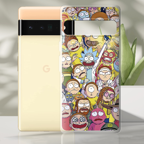 Чехол BoxFace Google Pixel 6 Pro Rick and Morty все герои