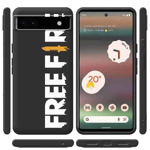 Чехол BoxFace Google Pixel 6A Белый Free Fire