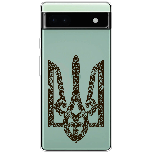 Чехол BoxFace Google Pixel 6A Ukrainian Black Trident