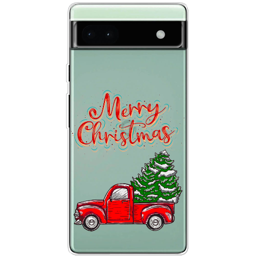 Чехол BoxFace Google Pixel 6A Holiday Car Merry Christmas