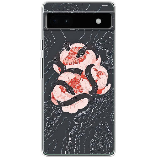 Чехол BoxFace Google Pixel 6A Snake Rose