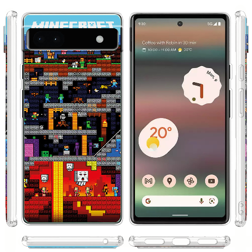 Чехол BoxFace Google Pixel 6A Minecraft Lode Runner