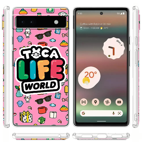 Чехол BoxFace Google Pixel 6A Toca Boca Life World