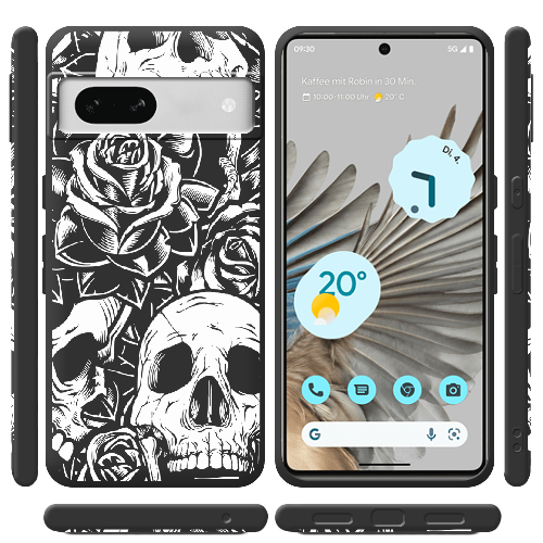 Чехол BoxFace Google Pixel 7A Skull and Roses