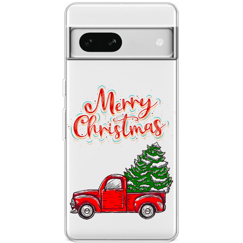 Чехол BoxFace Google Pixel 7A Holiday Car Merry Christmas