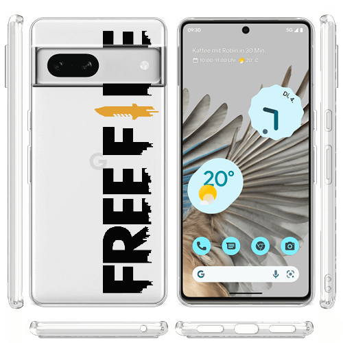 Чехол BoxFace Google Pixel 7A Черный Free Fire