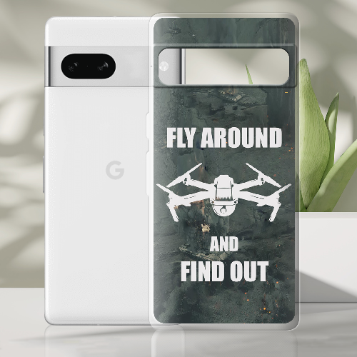 Чехол BoxFace Google Pixel 7A Дрон Fly Around