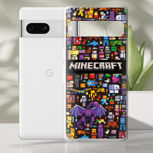 Чехол BoxFace Google Pixel 7A Minecraft Mobbery