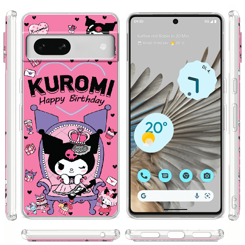 Чехол BoxFace Google Pixel 7A День народження Kuromi