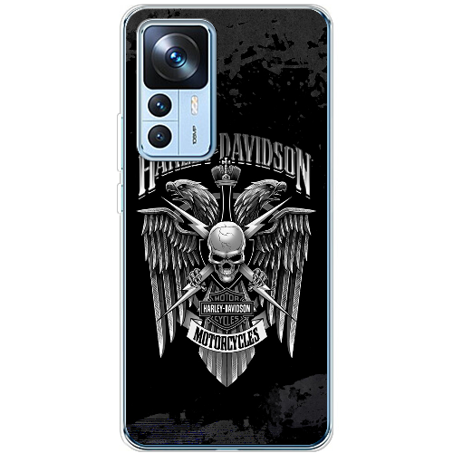 Чехол BoxFace Xiaomi 12T / 12T Pro Harley Davidson skull and eagles