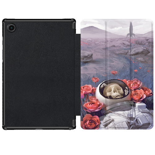 Чехол для Samsung Galaxy Tab A8 2021 X200/X205 10.5" Астронавт в квітах
