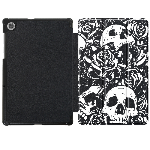 Чехол для Lenovo Tab M8 4rd gen 8" Skull and Roses