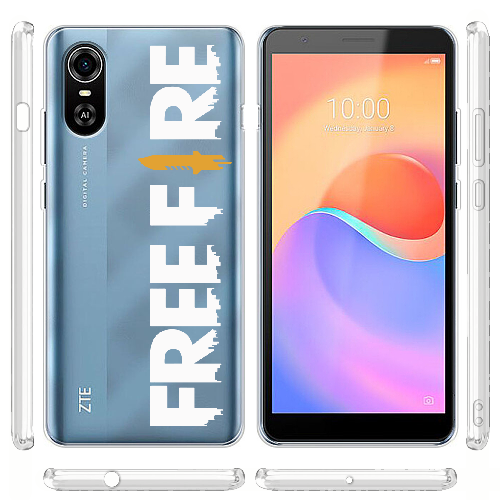 Чехол BoxFace ZTE Blade A31 Plus Белый Free Fire