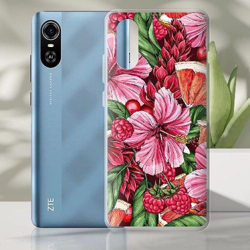 Чехол BoxFace ZTE Blade A31 Plus Tropical Flowers