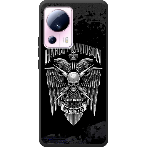 Чехол BoxFace Xiaomi 13 Lite Harley Davidson skull and eagles