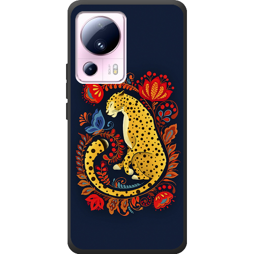 Чехол BoxFace Xiaomi 13 Lite Petrykivka Leopard