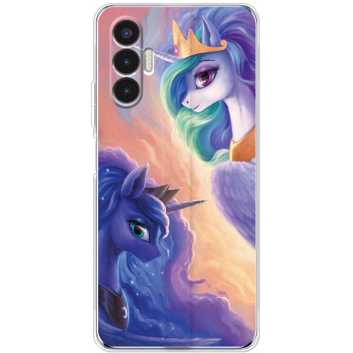 Чехол BoxFace Tecno POVA 3 My Little Pony Rarity Princess Luna