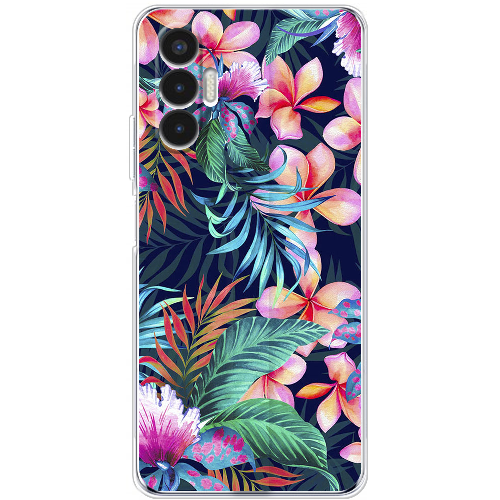 Чехол BoxFace Tecno POVA 3 flowers in the tropics