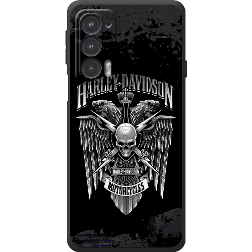 Чехол BoxFace Motorola Edge 20 Harley Davidson skull and eagles