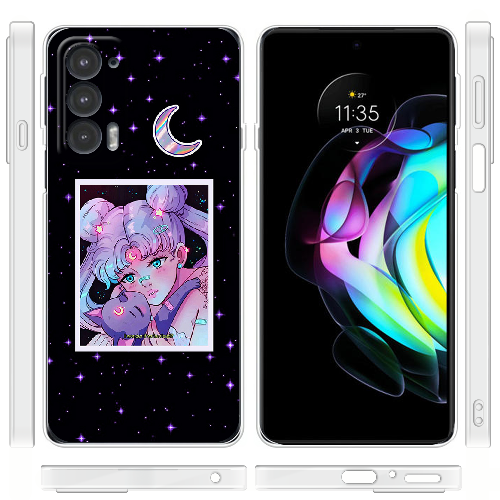 Чехол BoxFace Motorola Edge 20 Sailor Moon night