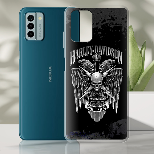 Чехол BoxFace Nokia G22 Harley Davidson skull and eagles