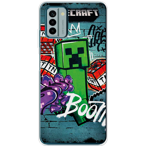 Чехол BoxFace Nokia G22 Minecraft Graffiti