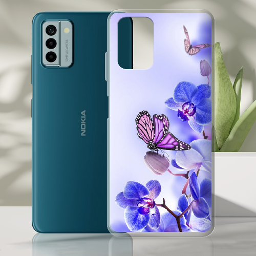 Чехол BoxFace Nokia G22 Orchids and Butterflies