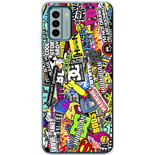 Чехол BoxFace Nokia G22 Multicolored Inscriptions