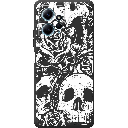 Чехол BoxFace Xiaomi Redmi Note 12 4G Skull and Roses