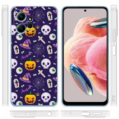 Чехол BoxFace Xiaomi Redmi Note 12 4G Halloween Purple Mood