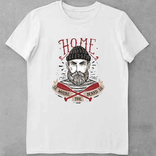 Дитяча футболка для хлопчиків Home is where the beard is