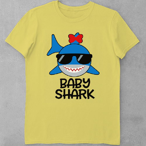 Дитяча футболка для хлопчиків Baby Shark Girl Акула в очках