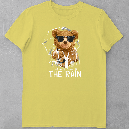 Дитяча футболка для хлопчиків Ведмедик - Під дощем
