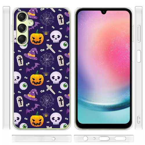 Чехол BoxFace Samsung Galaxy A24 (A245) Halloween Purple Mood