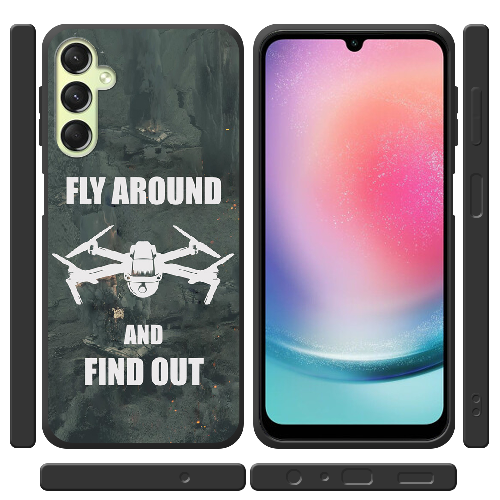 Чехол BoxFace Samsung Galaxy A24 (A245) Дрон Fly Around