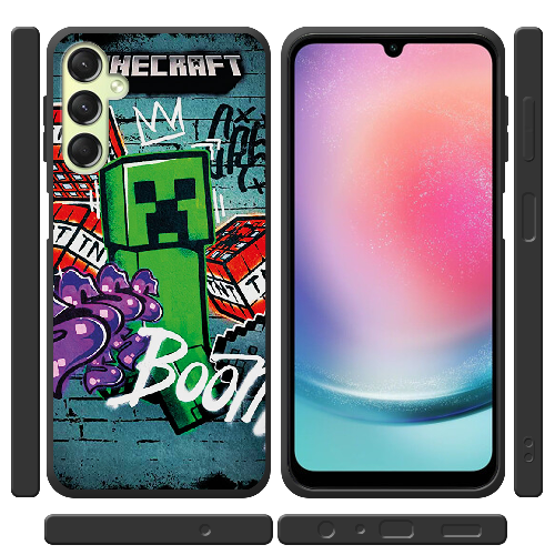 Чехол BoxFace Samsung Galaxy A24 (A245) Minecraft Graffiti