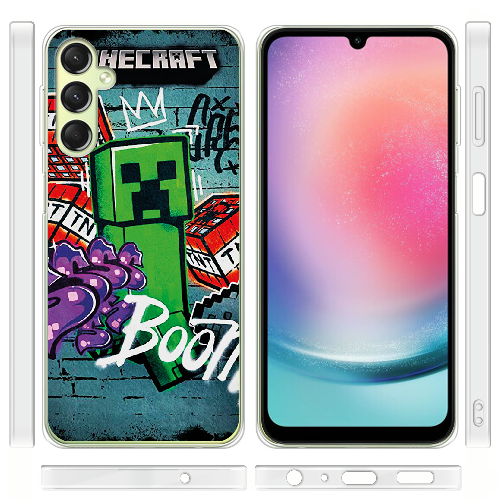 Чехол BoxFace Samsung Galaxy A24 (A245) Minecraft Graffiti