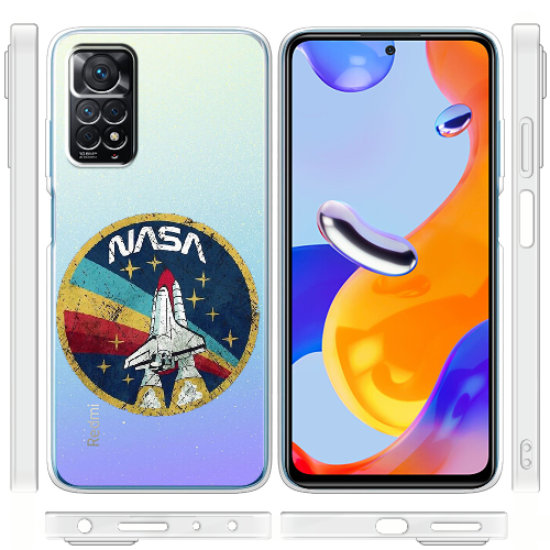 Чехол BoxFace Xiaomi Redmi Note 12 Pro 4G Space Shuttle NASA