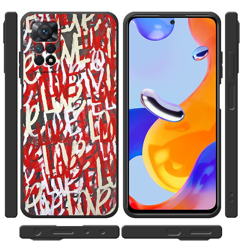 Чехол BoxFace Xiaomi Redmi Note 12 Pro 4G Love Graffiti