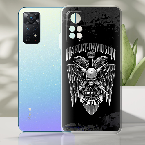 Чехол BoxFace Xiaomi Redmi Note 12 Pro 4G Harley Davidson skull and eagles