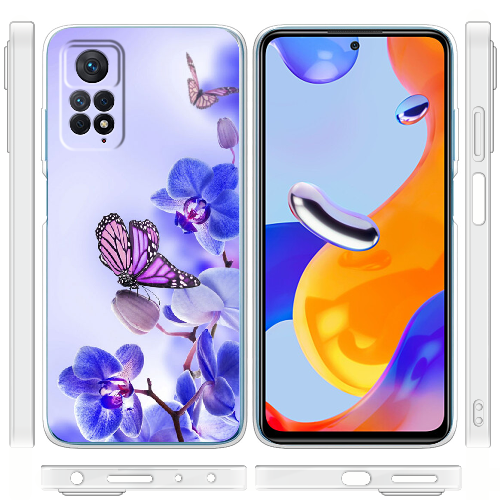 Чехол BoxFace Xiaomi Redmi Note 12 Pro 4G Orchids and Butterflies
