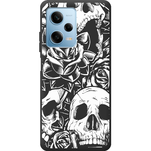 Чехол BoxFace Xiaomi Redmi Note 12 Pro 5G Skull and Roses