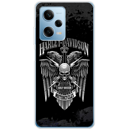 Чехол BoxFace Xiaomi Redmi Note 12 Pro 5G Harley Davidson skull and eagles