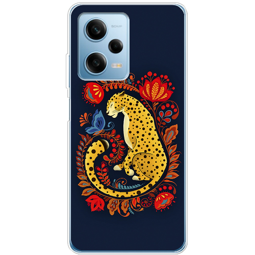 Чехол BoxFace Xiaomi Redmi Note 12 Pro 5G Petrykivka Leopard