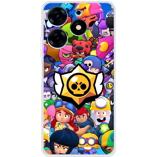 Чехол BoxFace Tecno Spark 10 Pro Brawl Stars