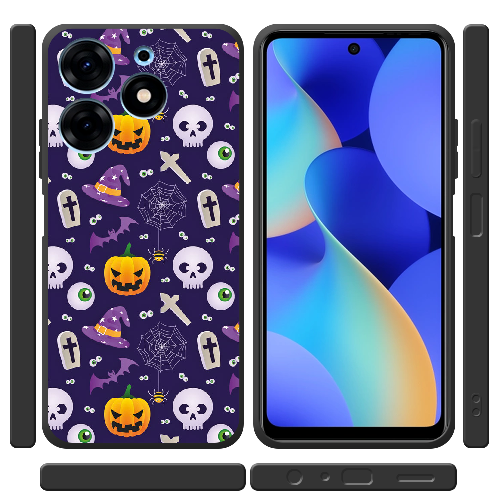 Чехол BoxFace Tecno Spark 10 Pro Halloween Purple Mood