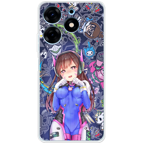 Чехол BoxFace Tecno Spark 10 Pro Overwatch D.VA